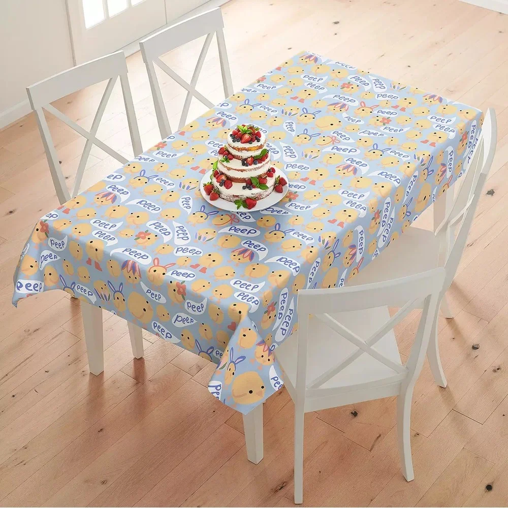 New - Celebrate Together™ Easter Chick Peva Tablecloth
